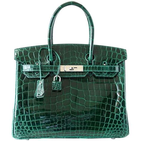 grey hermes bag|hermes green crocodile bag.